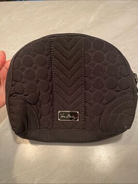 Vera Bradley Black Quilted Signature Cosmetic Case